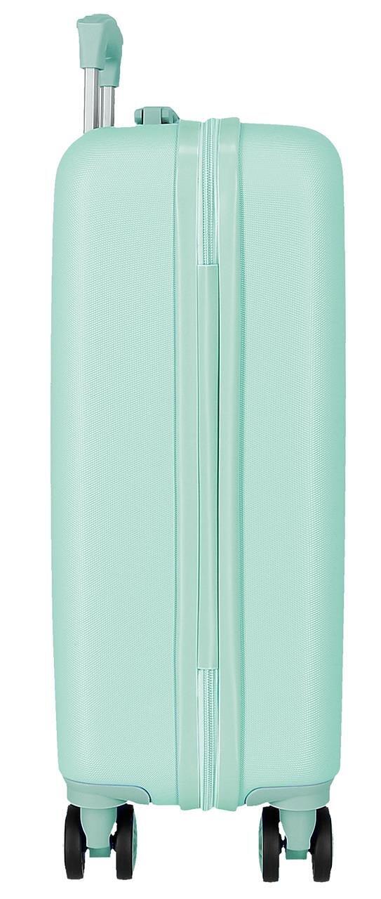 Valise cabine rigide ABS fille Disney Lovely Stitch 44L turquoise 3/5