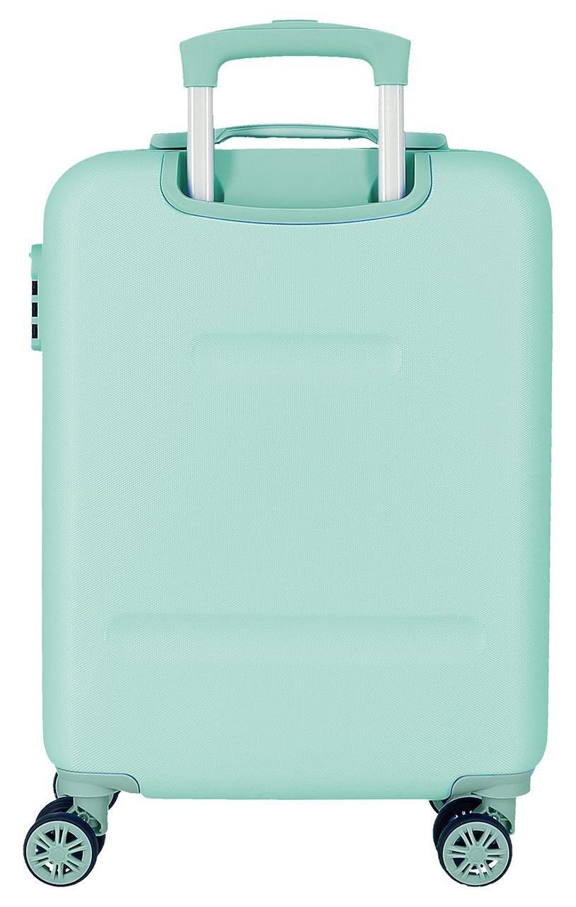 Valise cabine rigide ABS fille Disney Lovely Stitch 44L turquoise 2/5