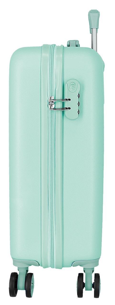 Valise cabine rigide ABS fille Disney Lovely Stitch 44L turquoise 5/5