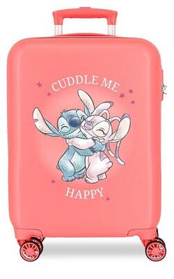 Valigia rigida ABS bambina Disney Adorable Stitch 34Lcorallo