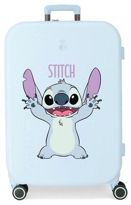 Maleta de cabina ABS rígida niña Disney Stitch Playful 44L lila