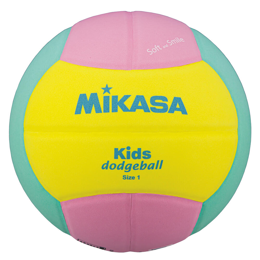 Mikasa - Balle En Mousse De Dodgeball Enfant Mikasa Sd10-yp - Ballon De Volley - Jaune|rose - Taille Unique - Decathlon