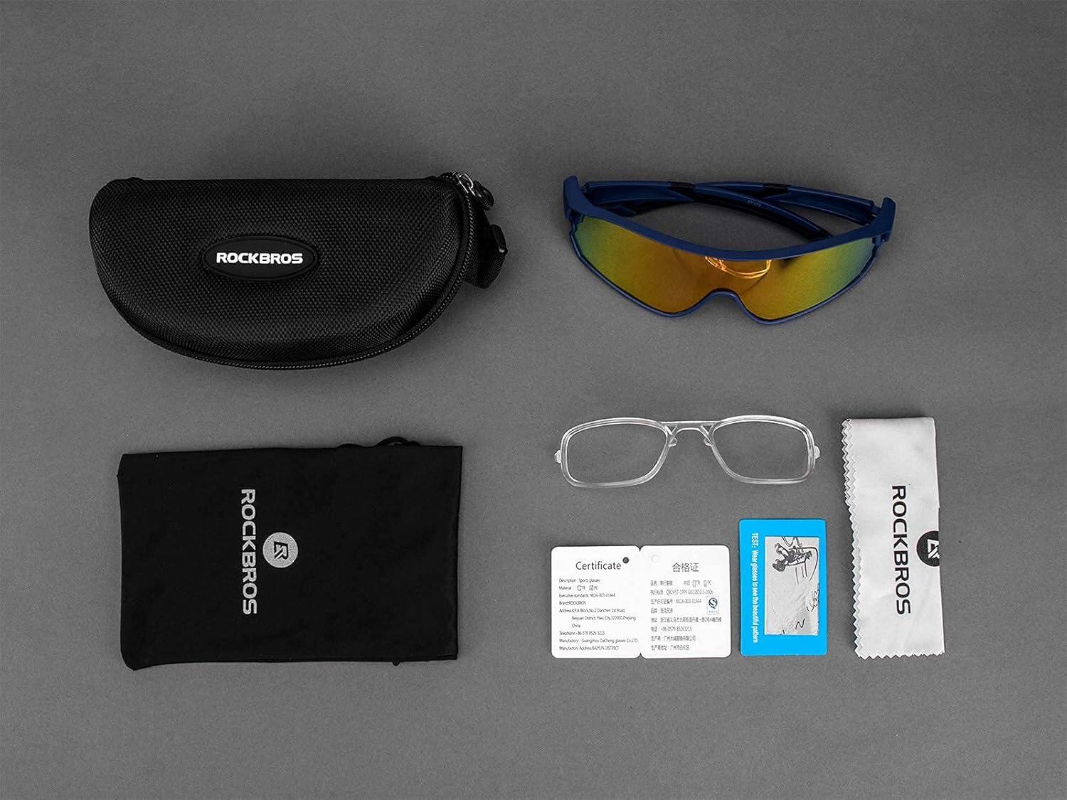 ROCKBROS Lunettes Soleil Polarisées Vélo UV400 Sport Homme Femme 30g 7/8
