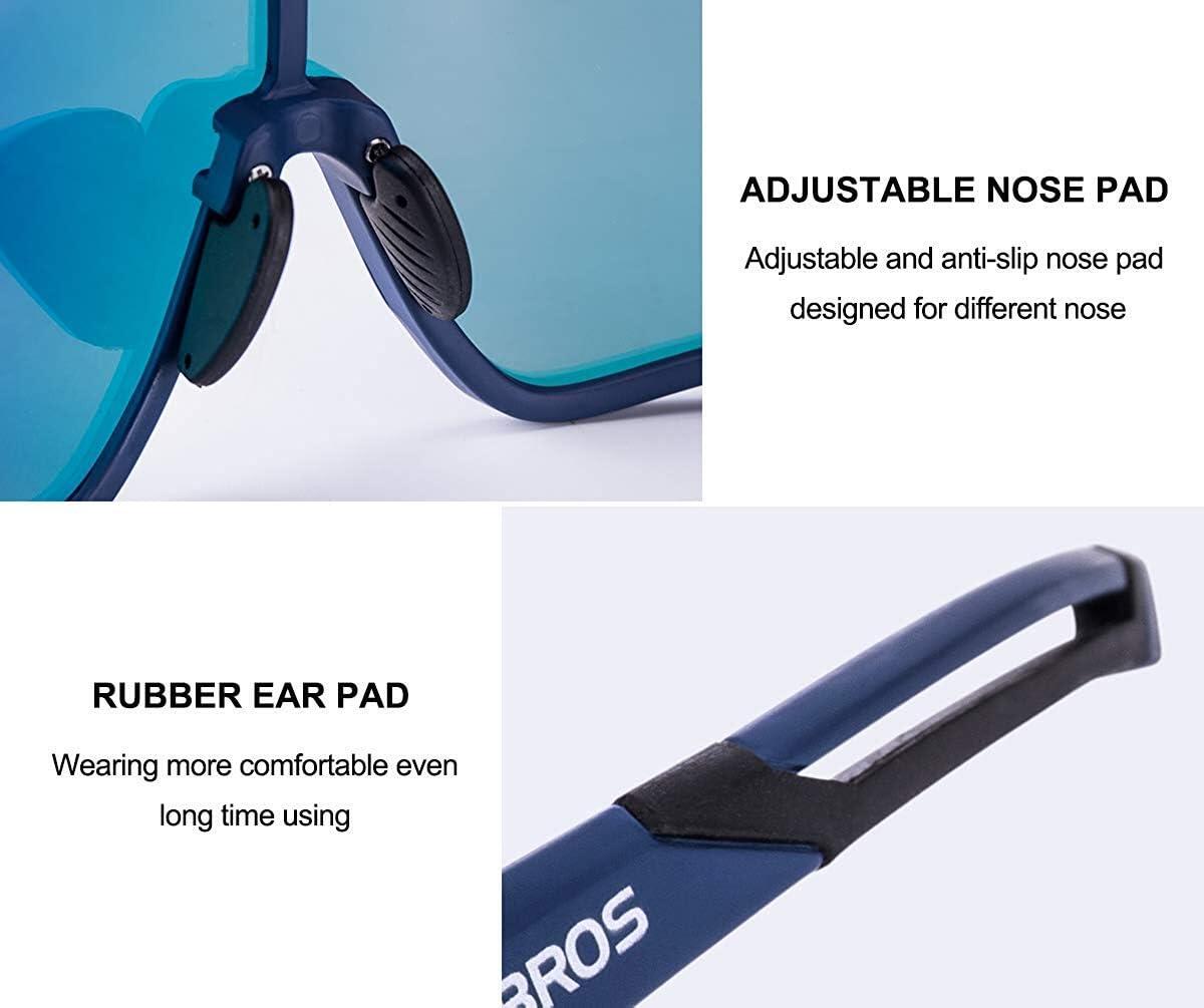 ROCKBROS Lunettes Soleil Polarisées Vélo UV400 Sport Homme Femme 30g 4/8