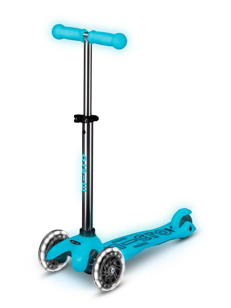 Trottinette enfant Mini  Deluxe Glow Aqua LED 4/7
