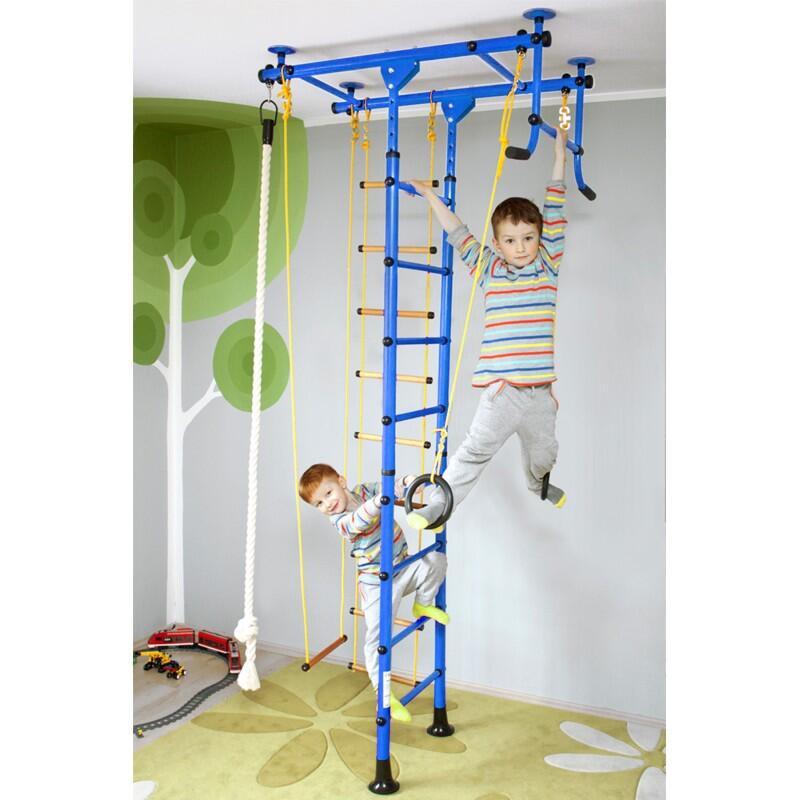 NIRO SPORT Sprossenwand für Kinderzimmer M1 aufbau ohne bohrungen Klettergerüst Kindersport