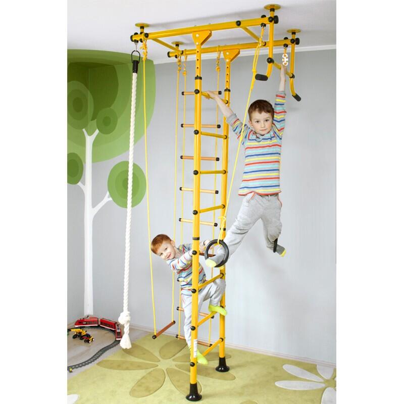 NIRO SPORT Sprossenwand für Kinderzimmer aufbau ohne bohrungen Klettergerüst Kindersport