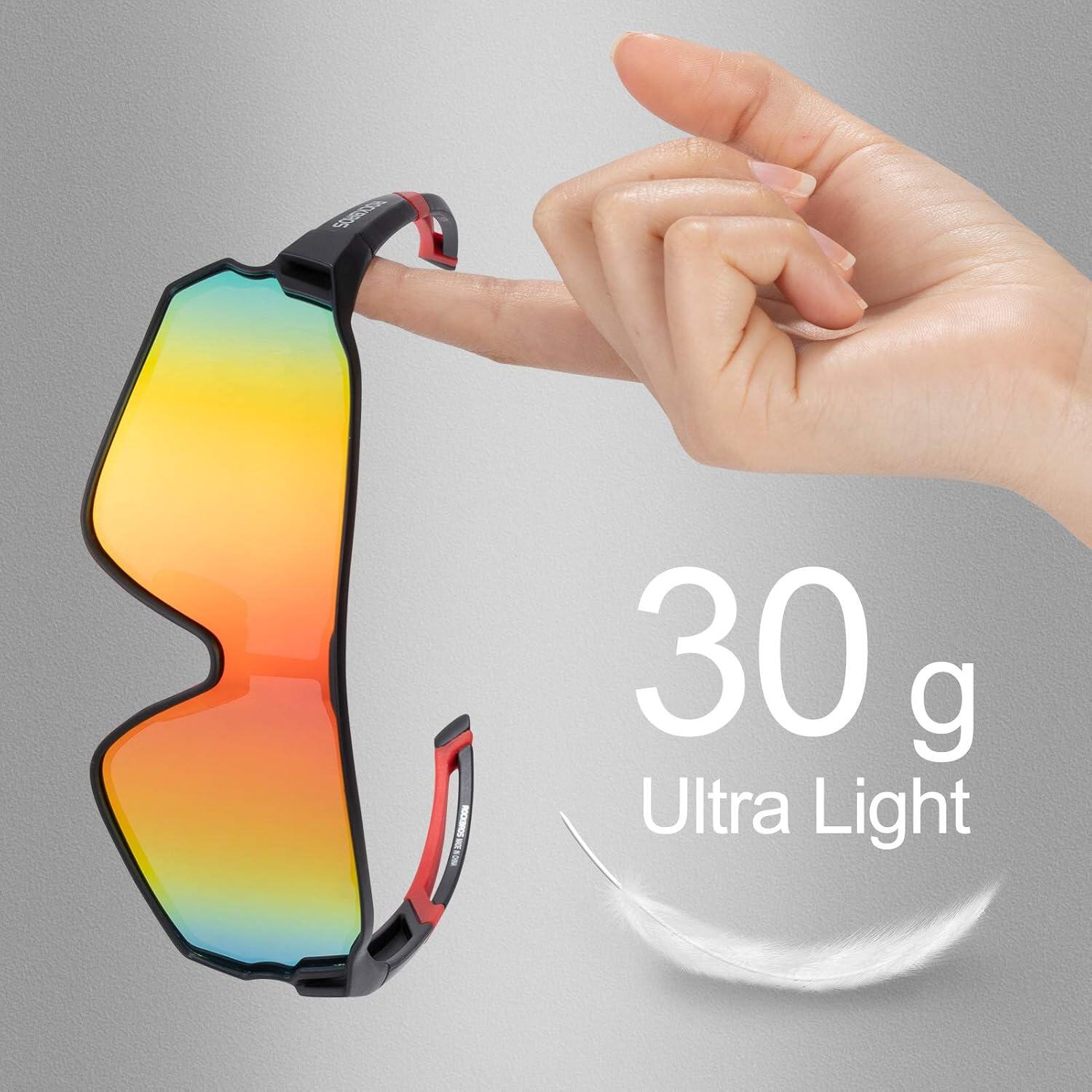 ROCKBROS Lunettes Soleil Polarisées Vélo UV400 Sport Homme Femme 30g 3/7