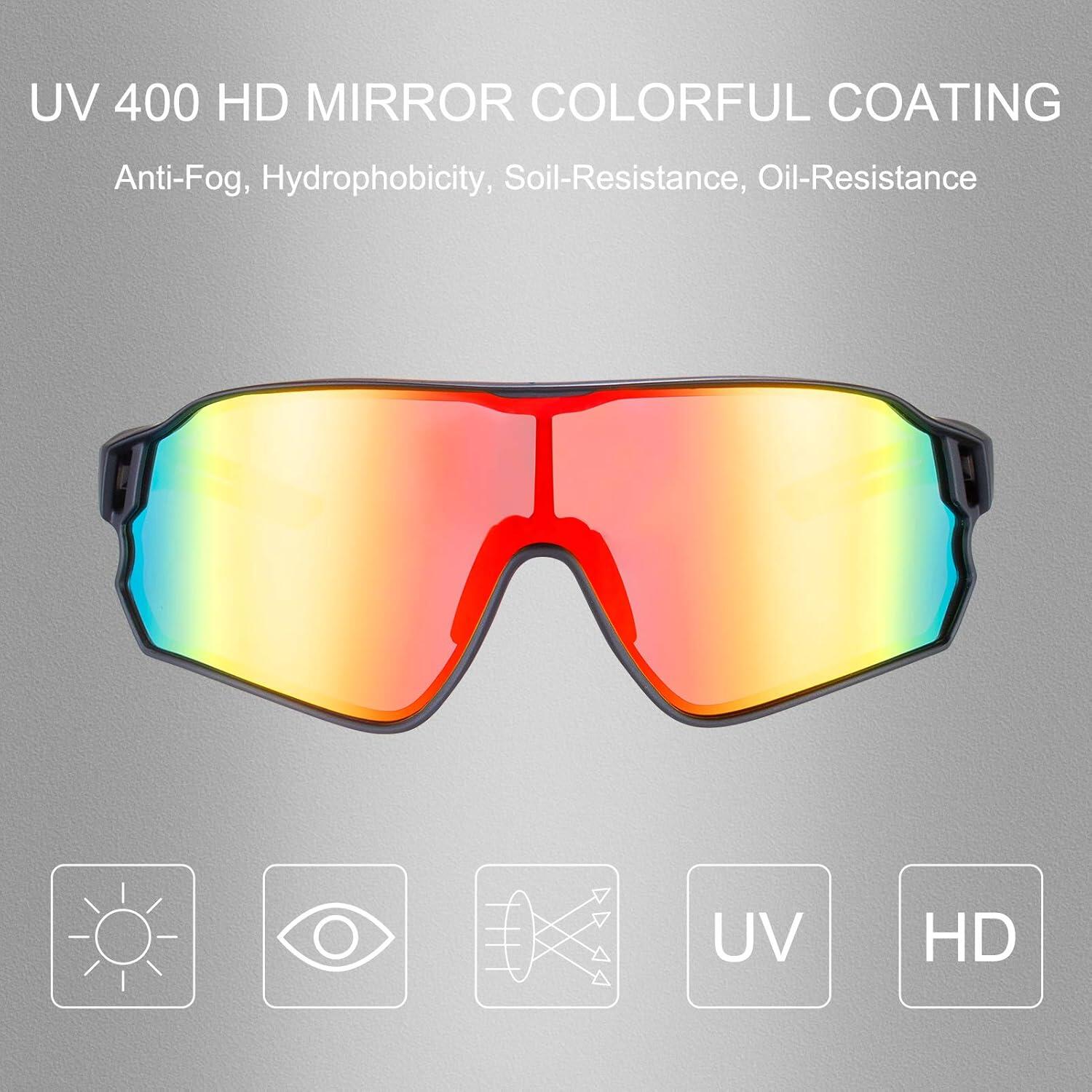 ROCKBROS Lunettes Soleil Polarisées Vélo UV400 Sport Homme Femme 30g 2/7