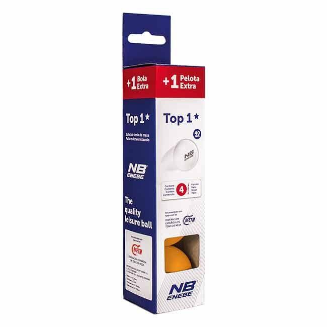 Set palline da ping pong 3+1 ENEBE TOP 1* Arancione 2/3