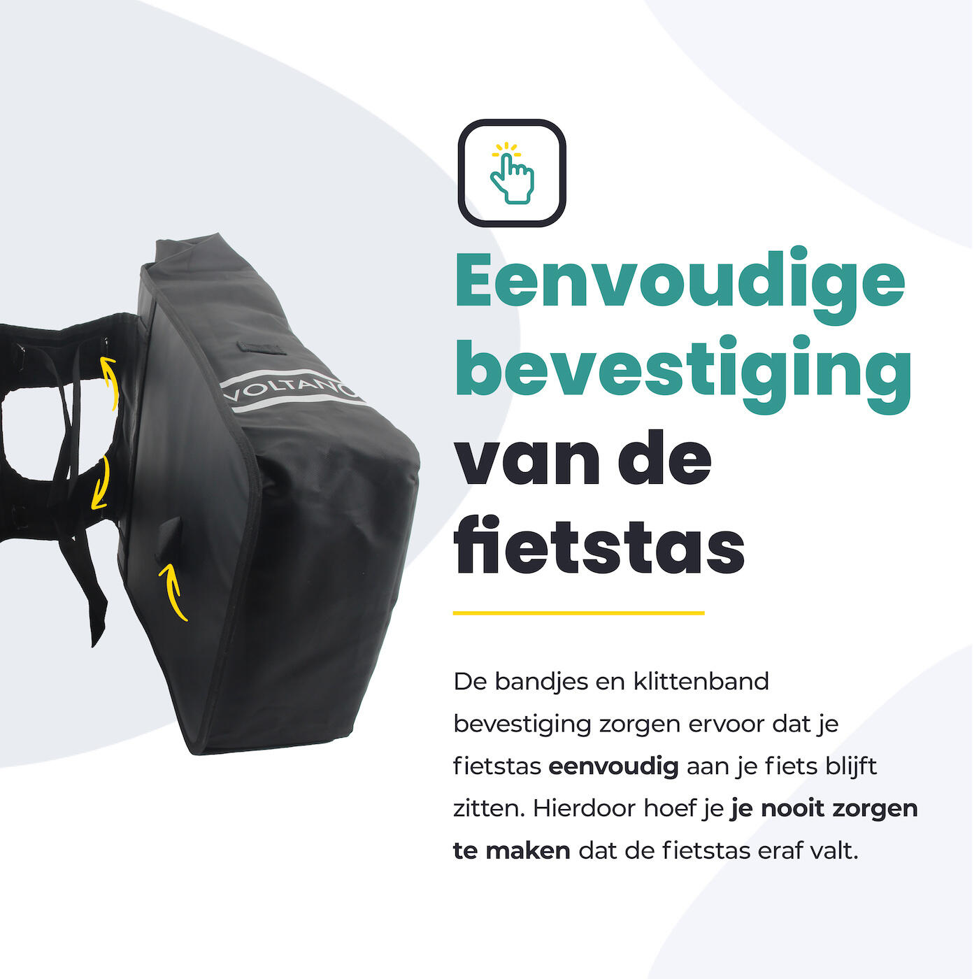 Voltano Dubbele Fietstas Rolltop - Zwart - 48 Liter - 100% Waterdicht 7/7