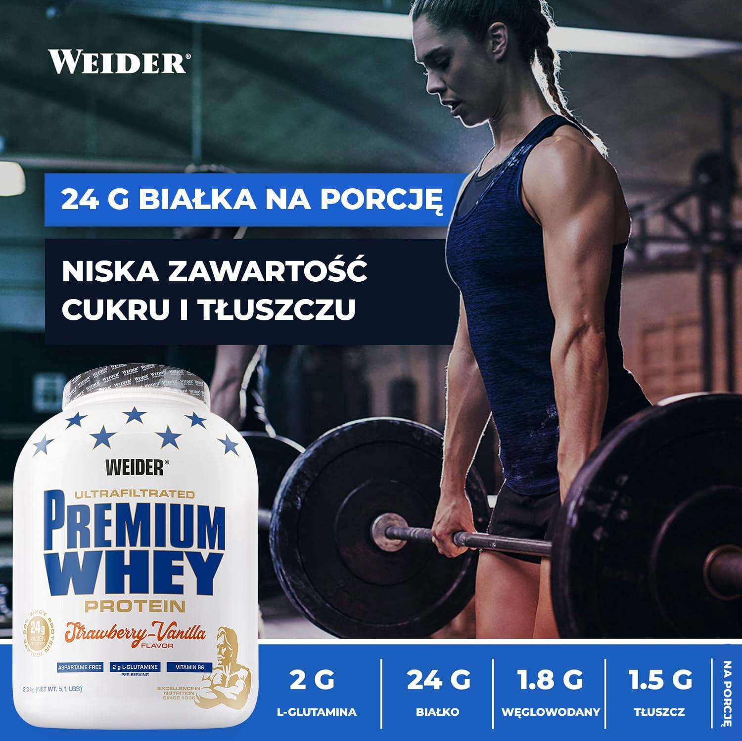Weider Premium Whey (500g) Strawberry-Vanilla - Proteine 2/7