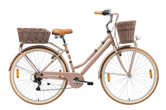 Vélo de ville, VTC en aluminium 28", 7 vitesses, rétro urbain