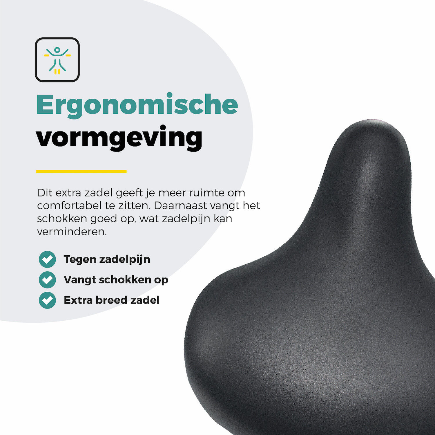 Voltano Drifter Fietszadel 2.0 - Zwart Zadel 7/7