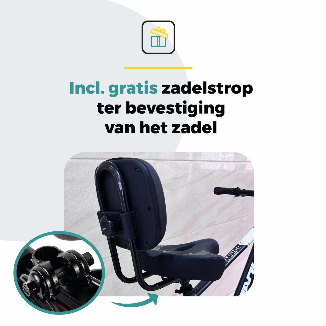 Voltano Fietszadel Relax Plus Met Rugsteun / Rugleuning - Zwart 5/7