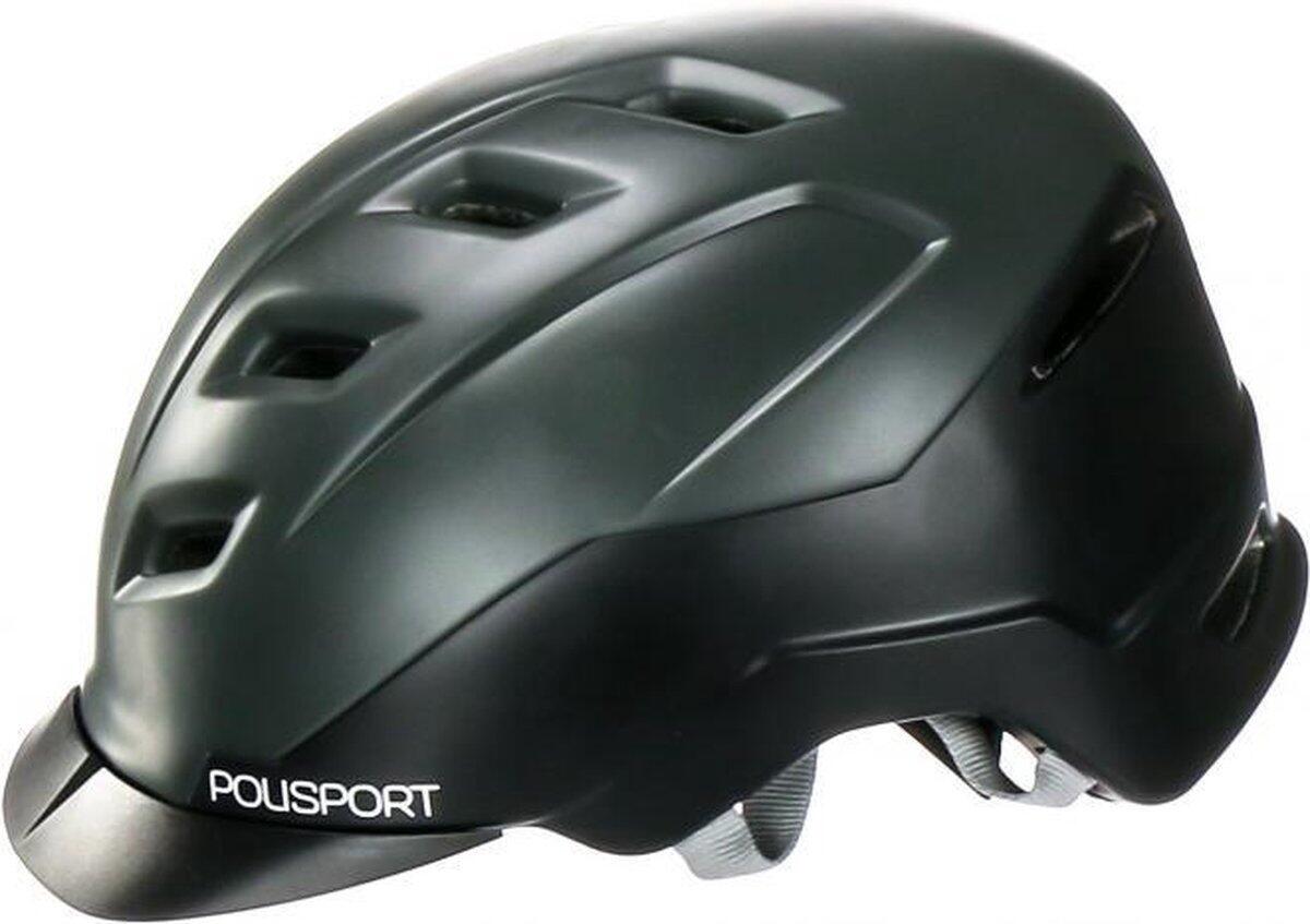 Casco E'City M (54-59Cm) - Negro / Gris Oscuro Mate 2/7