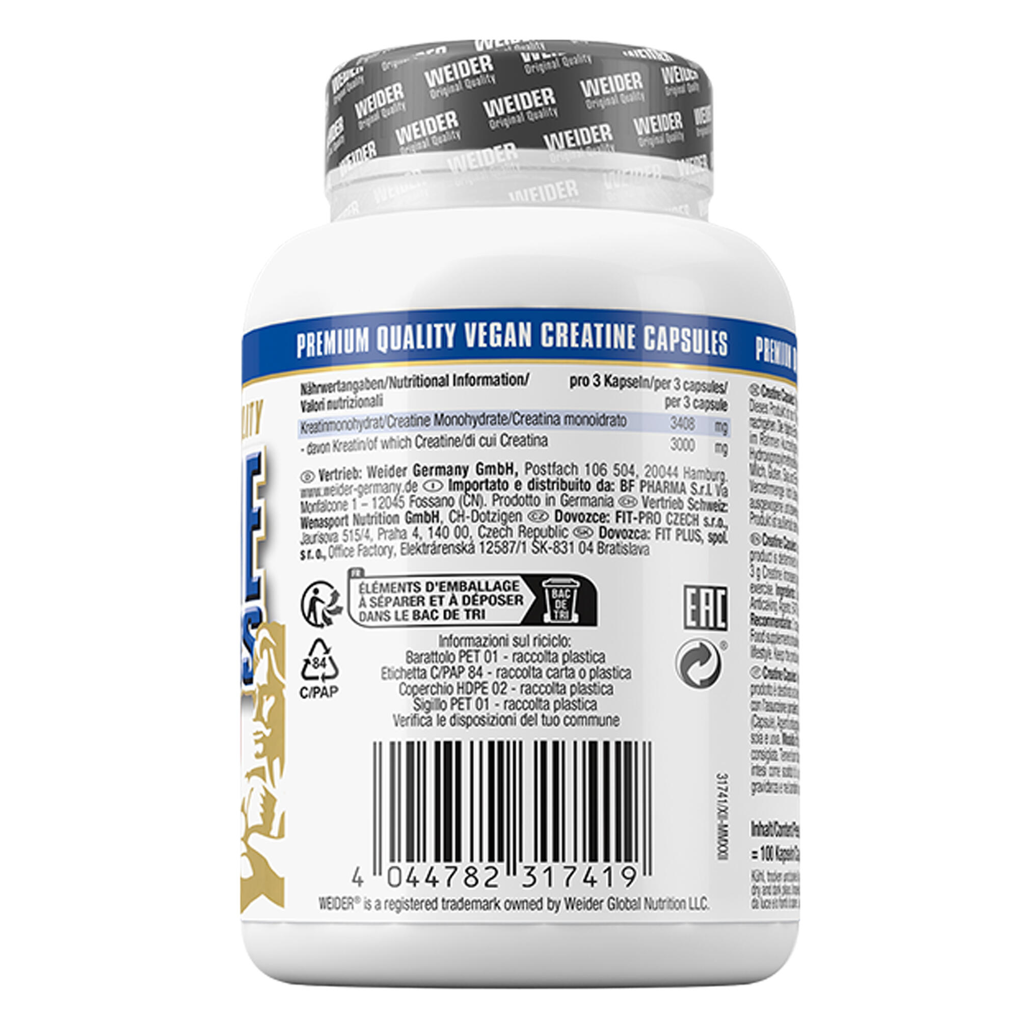Créatine monohydrate - Pure Creatine - 100 Gélules 7/7