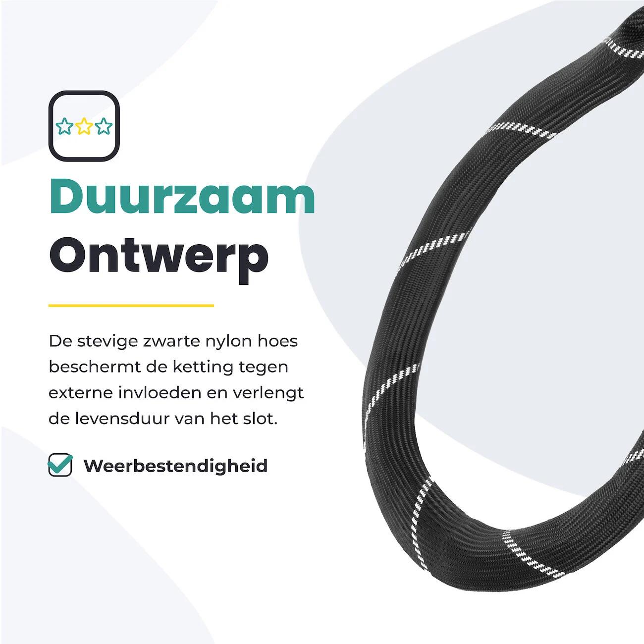 Voltano ART2 Kettingslot - Zwart - 100 CM - ART 2 Slot 7/7