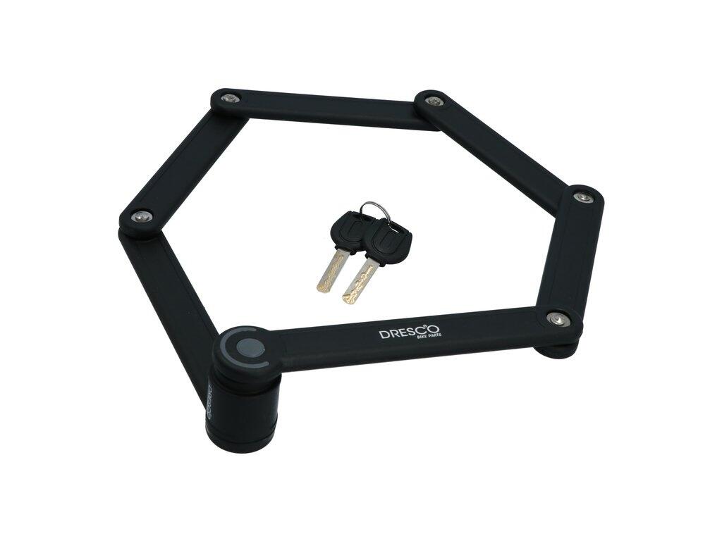 Dresco Vouwslot - 85cm - Zwart - Met Framehouder 6/7