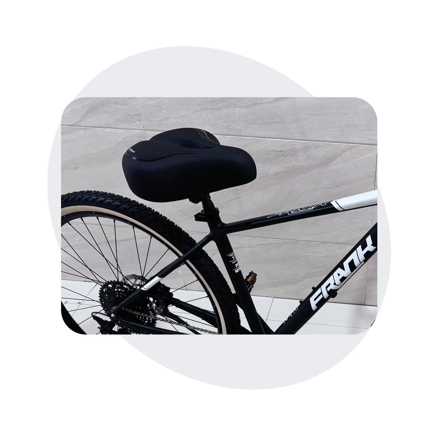 Voltano XXXL Fietszadel - Medicus - Zwart - Uitsparing 3/7