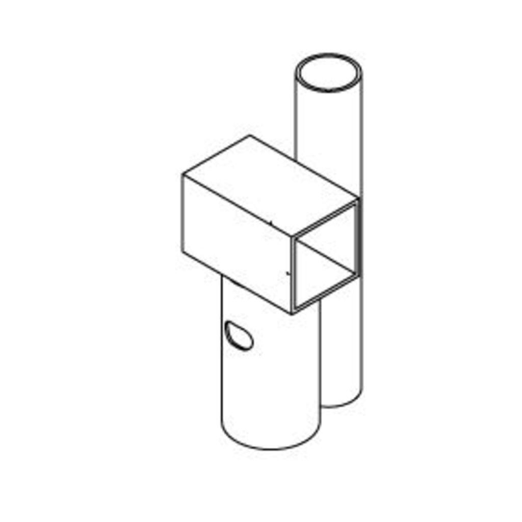 Hudora 1 Rahmenverbinder mit Fangnetzstangen-Aufsatz (WB) 4/5