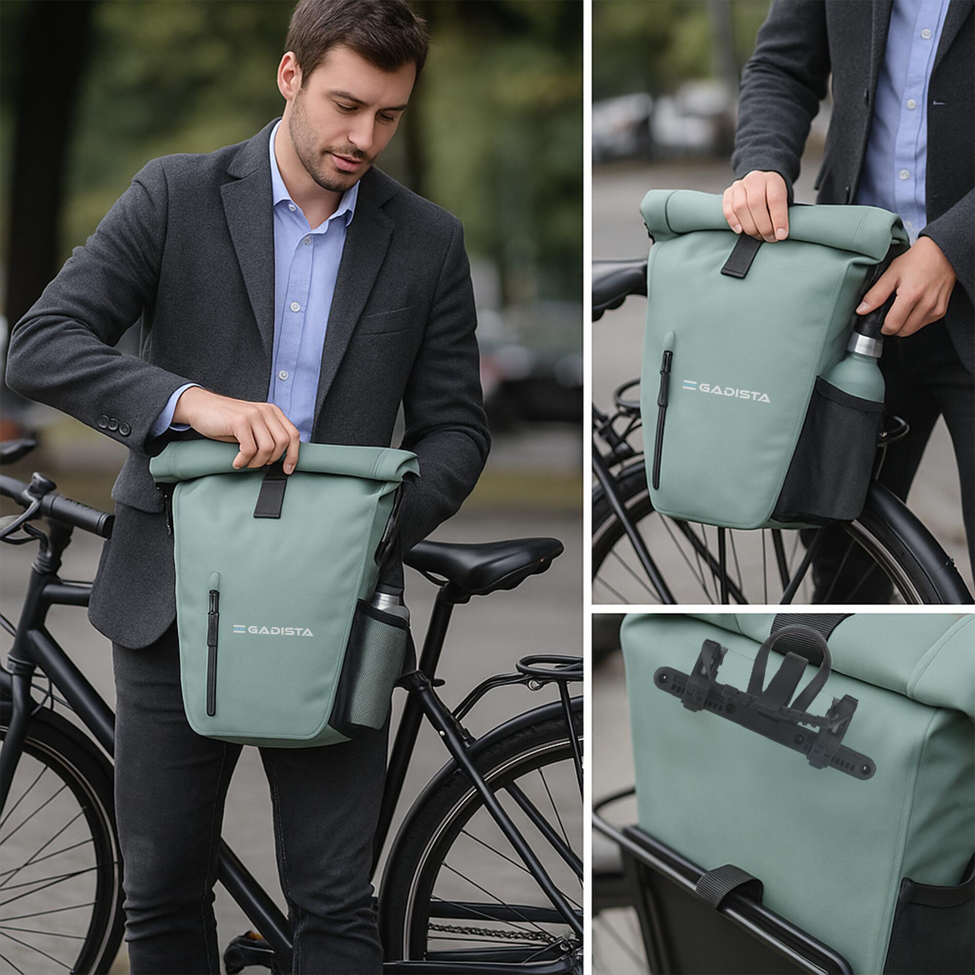 Alforja para Portaequipajes Bici 25 l Impermeable 2/5
