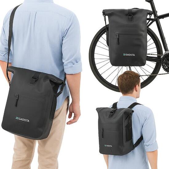 GADISTA 3-in-1 Fahrradtasche - Wasserdicht, Rucksack, Umhängetasche