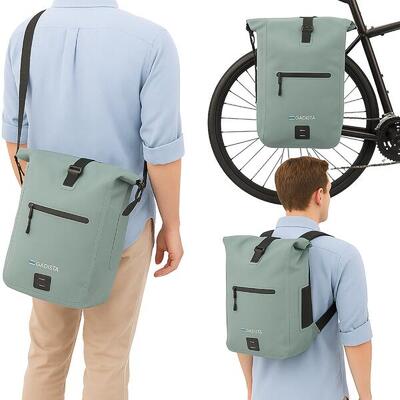 GADISTA Zaino Bici 3in1 - Impermeabile. Zaino. Borsa a Tracolla (Salvia)