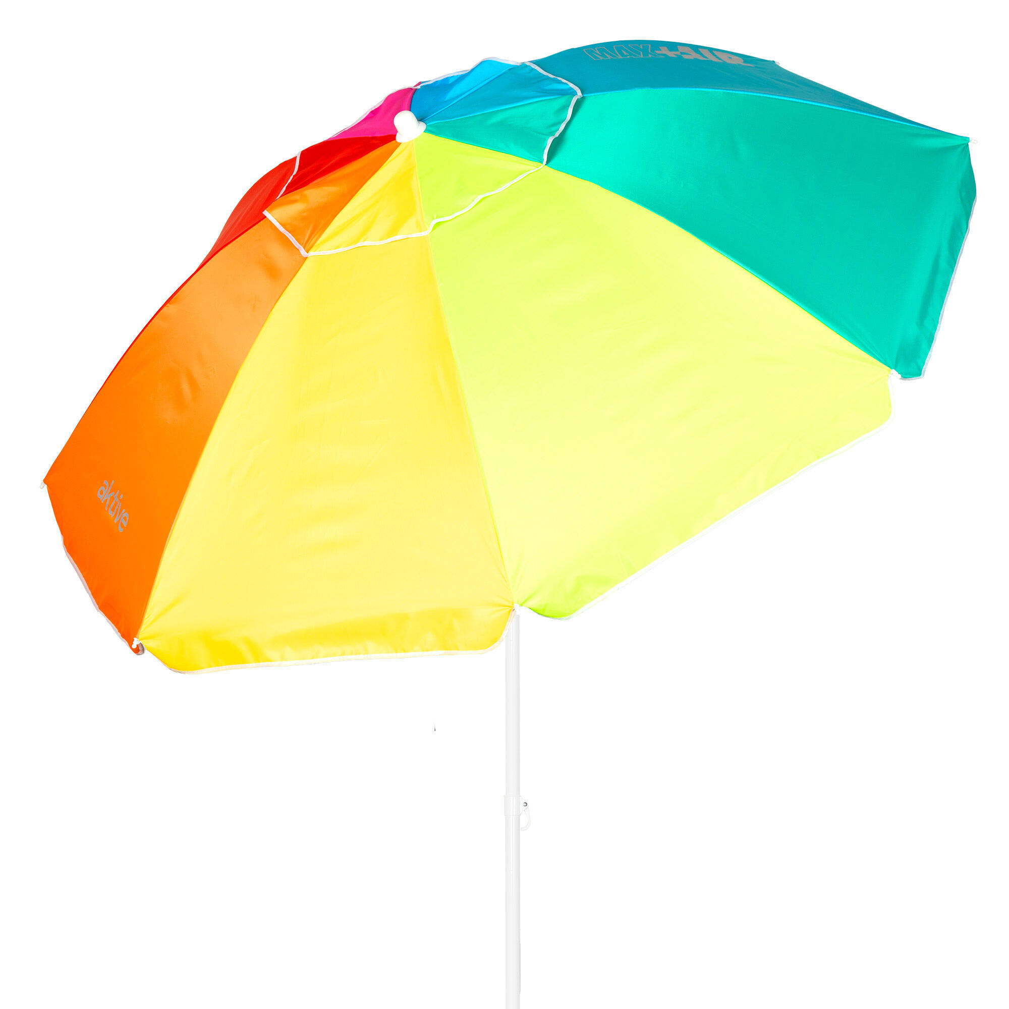 Aktive - Parapluie De Plage 200 Cm Toit Ventilé + Protection Uv50 Aktive Beach - Parasol - Multicolore - Taille Unique - Decathlon