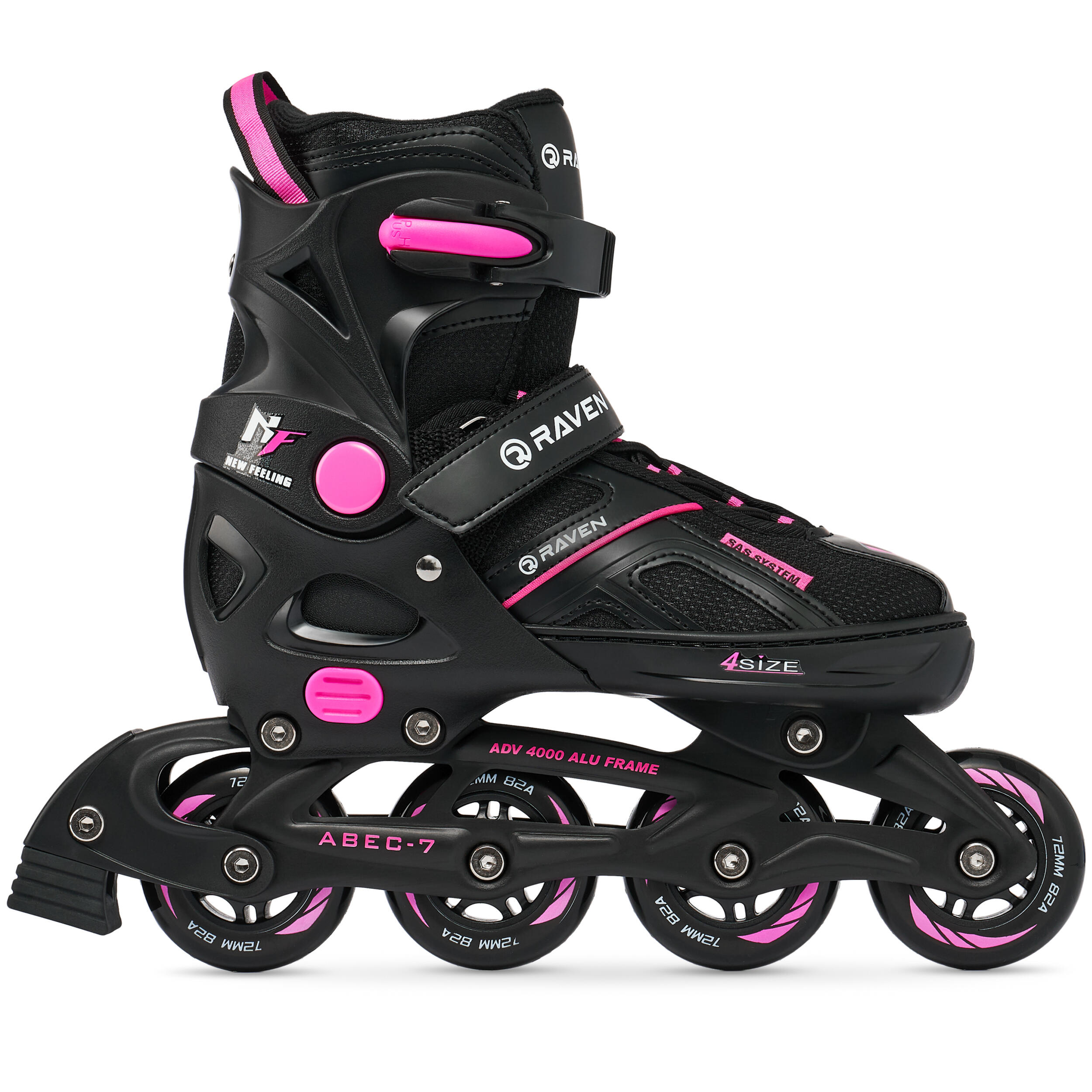 Patins de rodas ajustáveis Raven Pulse 2 em 1 4/5