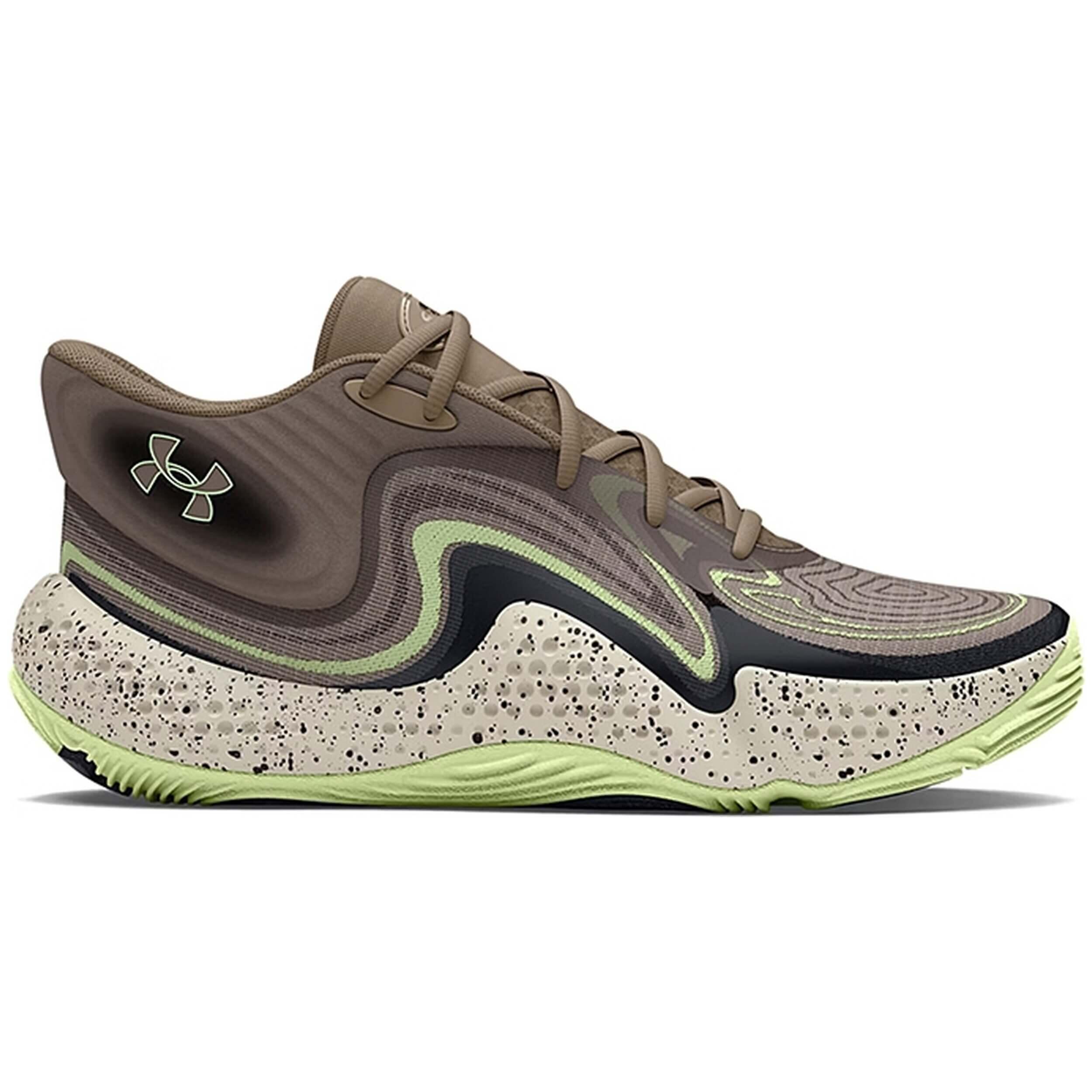 Chaussures de basket-ball Under armour Spawn 6 Mid Camo pour unisexe 2/5