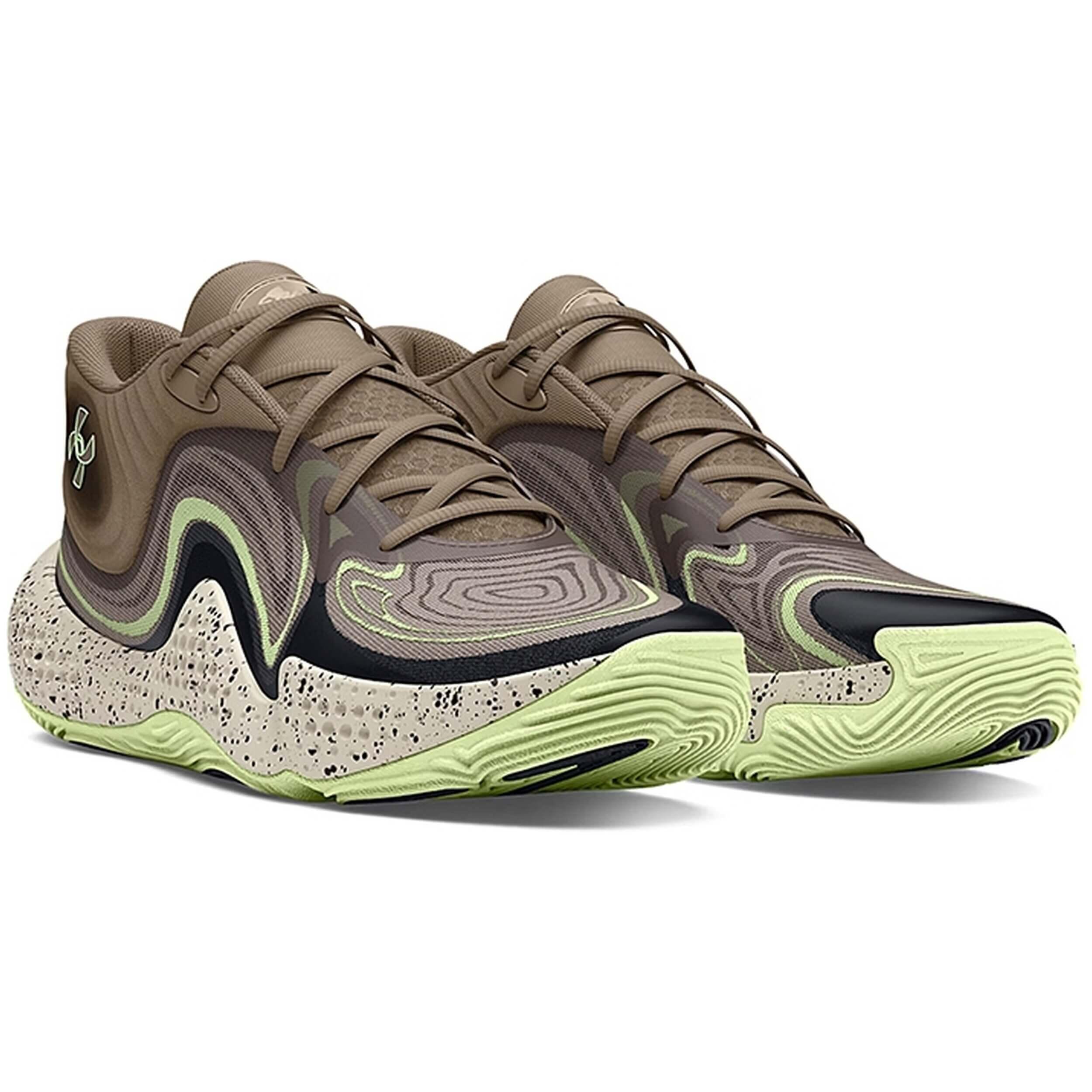 Under Armour - Chaussures De Basket-ball Under Armour Spawn 6 Mid Camo Pour Unisexe - Baskets - Marron - Decathlon