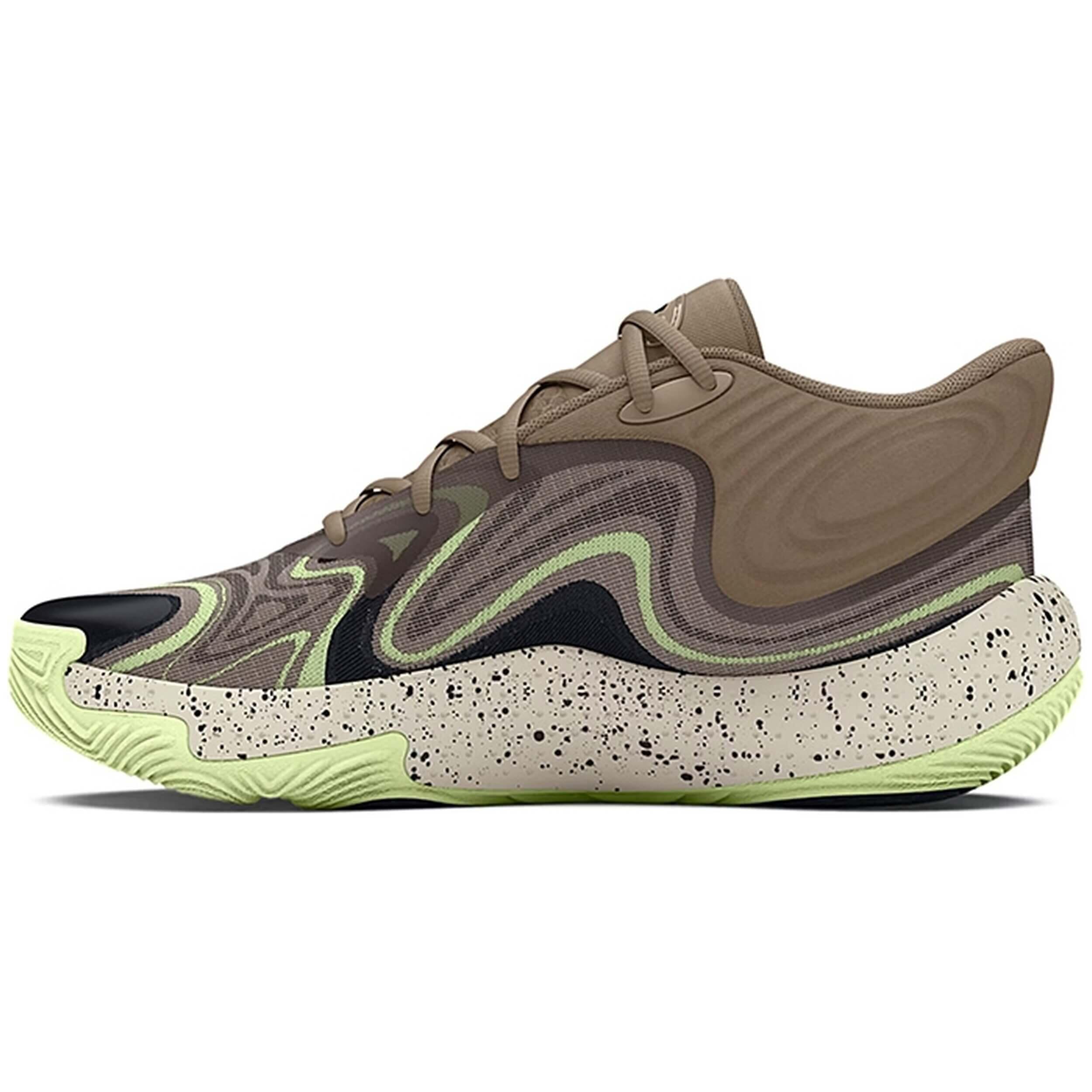 Chaussures de basket-ball Under armour Spawn 6 Mid Camo pour unisexe 4/5