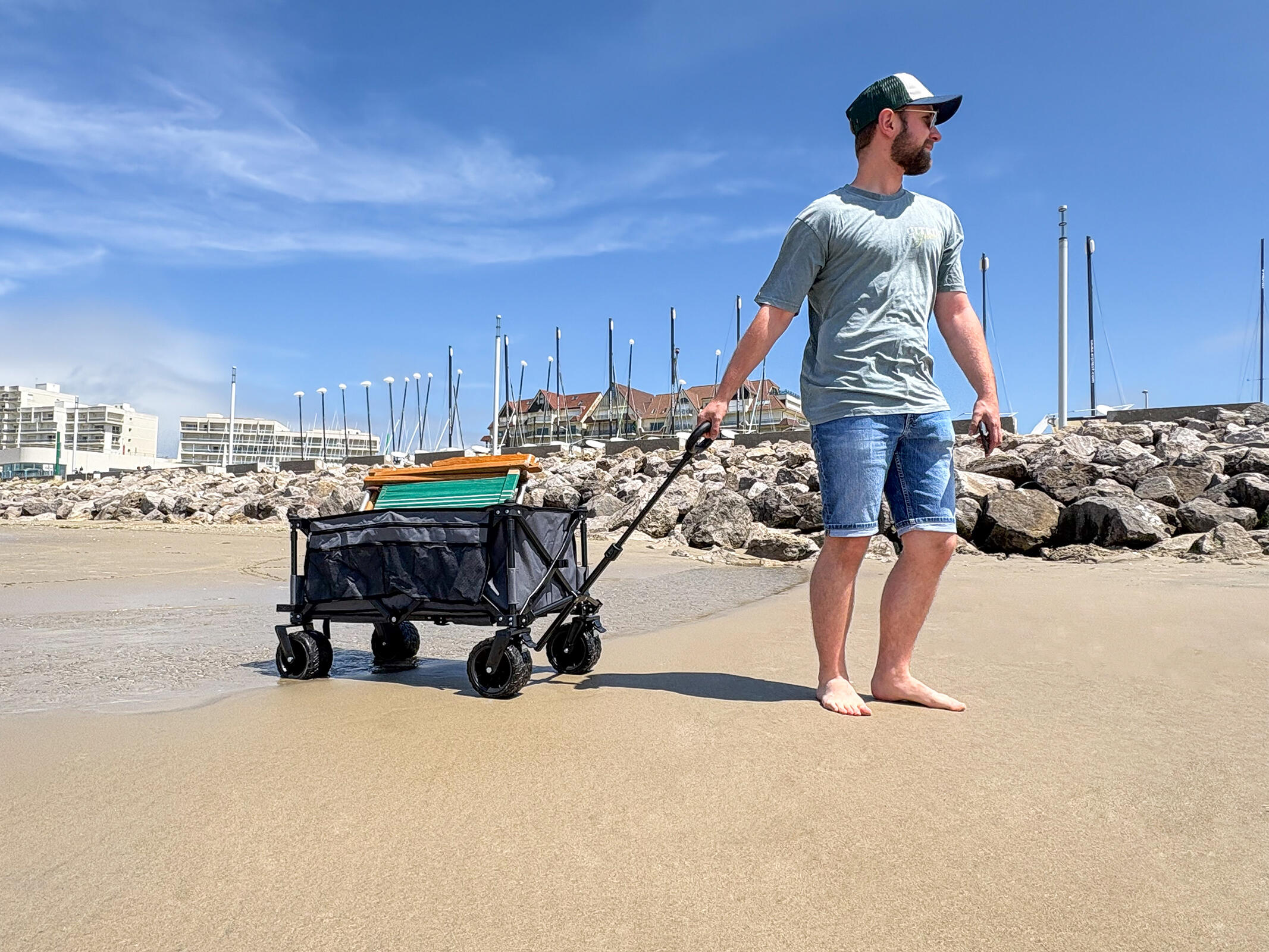 Carro de playa plegable 6/7