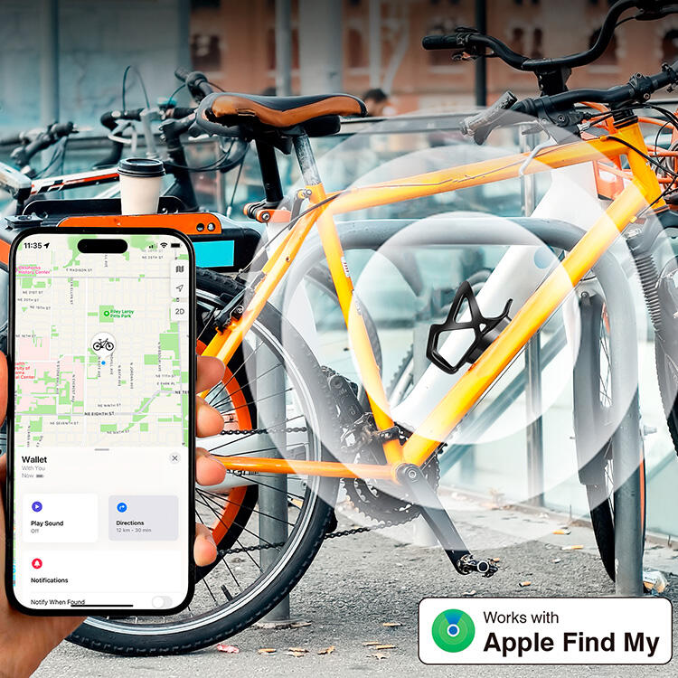 Uchwyt do roweru na bidon z lokalizatorem iOS Mitag MILI