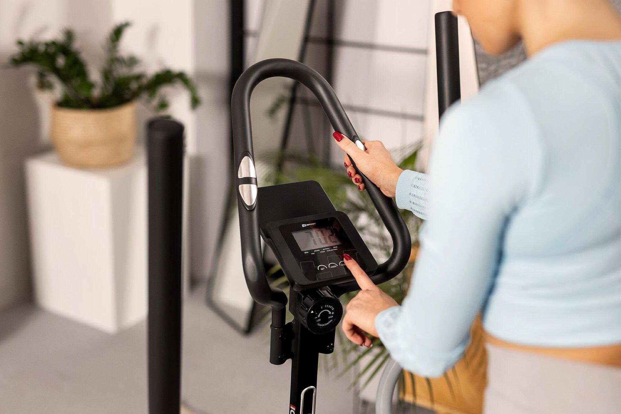 Vélo elliptique climber stepper magnétique Hop-Sport HS-400B Icon, Noir 4/7