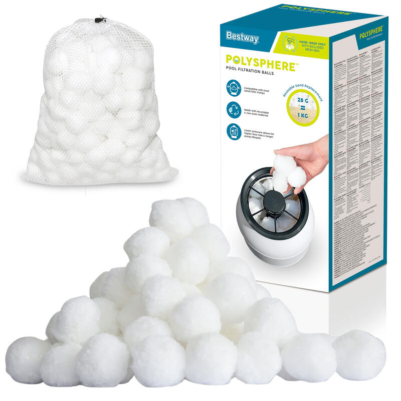 Pompa piaskowa do basenu filtr Bestway 8327 l/h + kulki filtracyjne