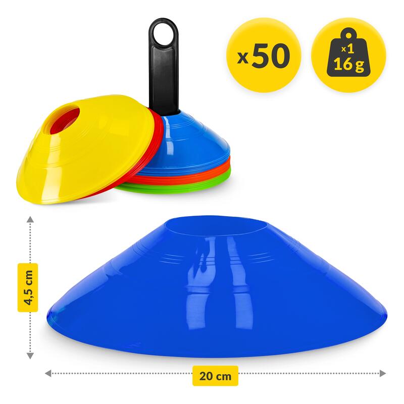 Set jaloane tip con 4FIZJO tip ciupercuță 50 buc. flexibile