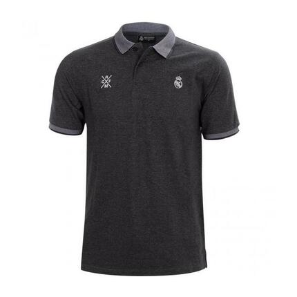 Premium-T-Shirt von Real Madrid mit Kragen, grau