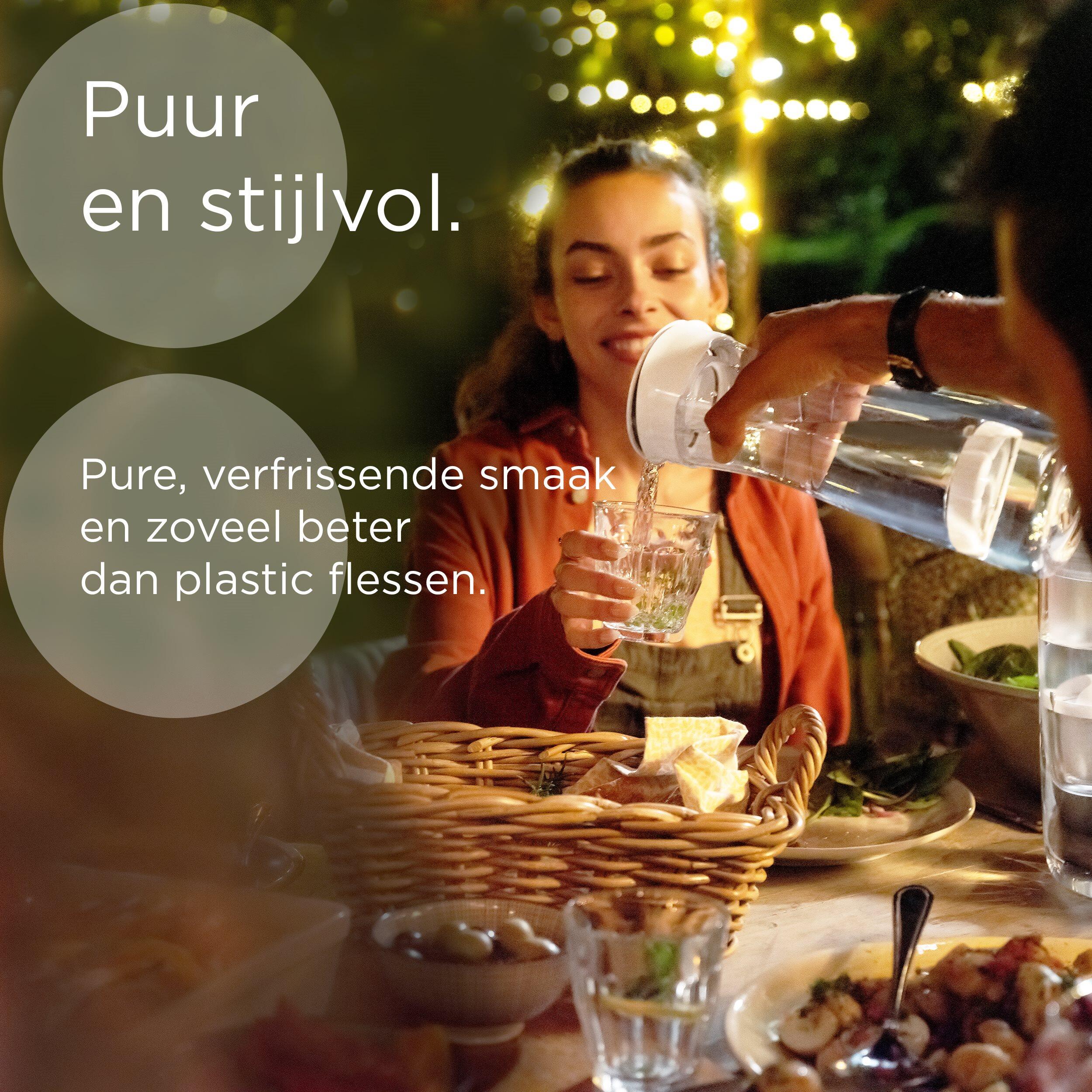 Carafe filtrante à eau - Fill & Serve - 1,3 L - Avec filtre à eau MicroDisc 7/7