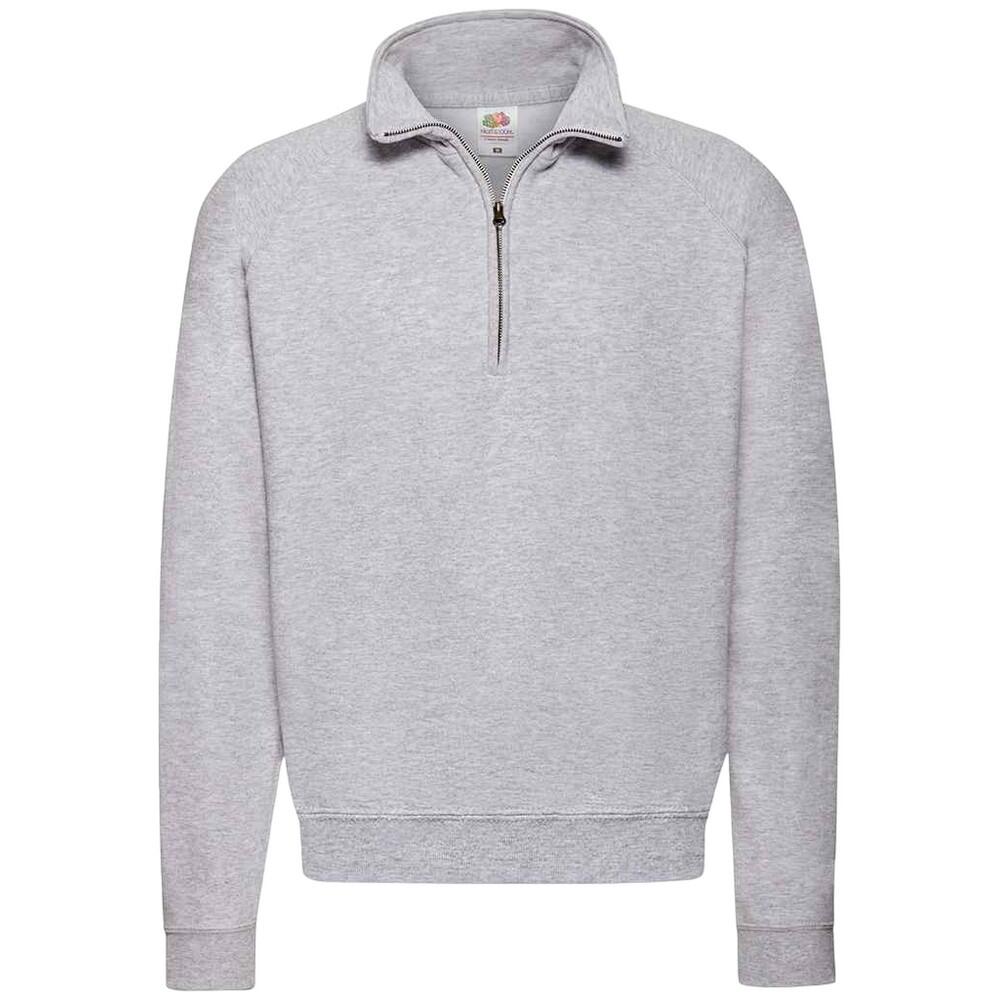 Fruit of the Loom Adults Unisex Classic Zip Neck Sweatshirt