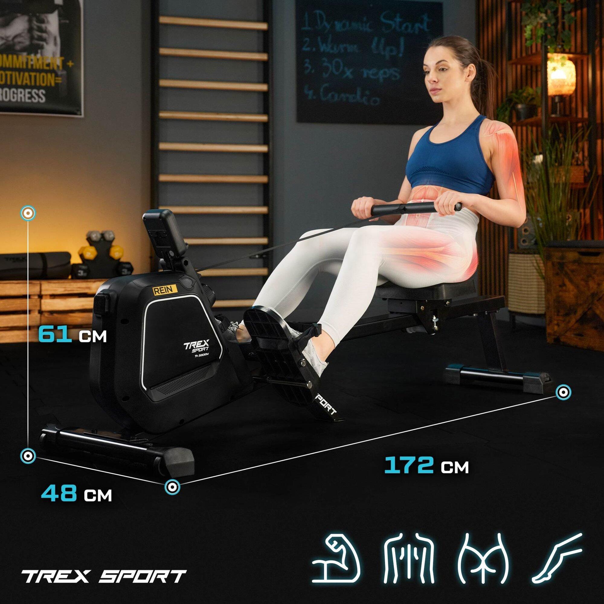 Máquina de remo magnética Trex Sport REIN TX-580RM hasta 130 kg 2/7
