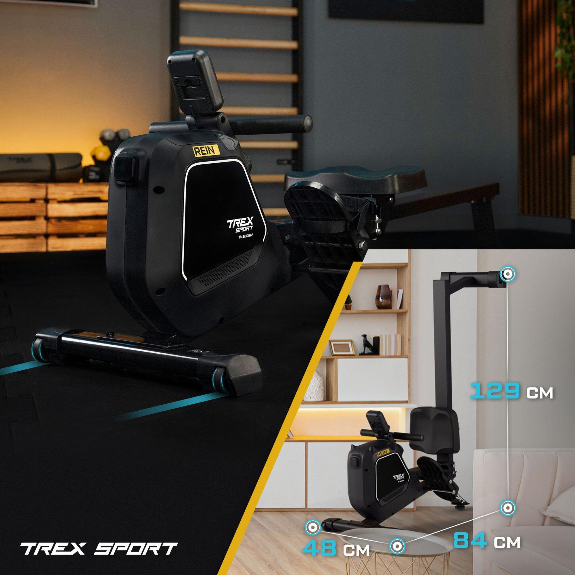 Máquina de remo magnética Trex Sport REIN TX-580RM hasta 130 kg 7/7