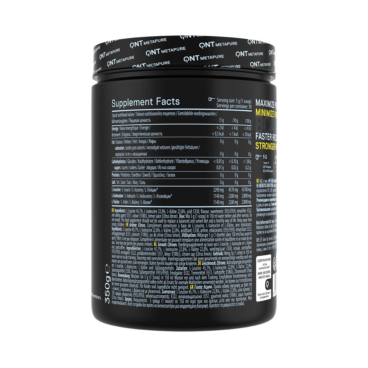Aminosäuren QNT BCAA 8500 - Lemon 3/3