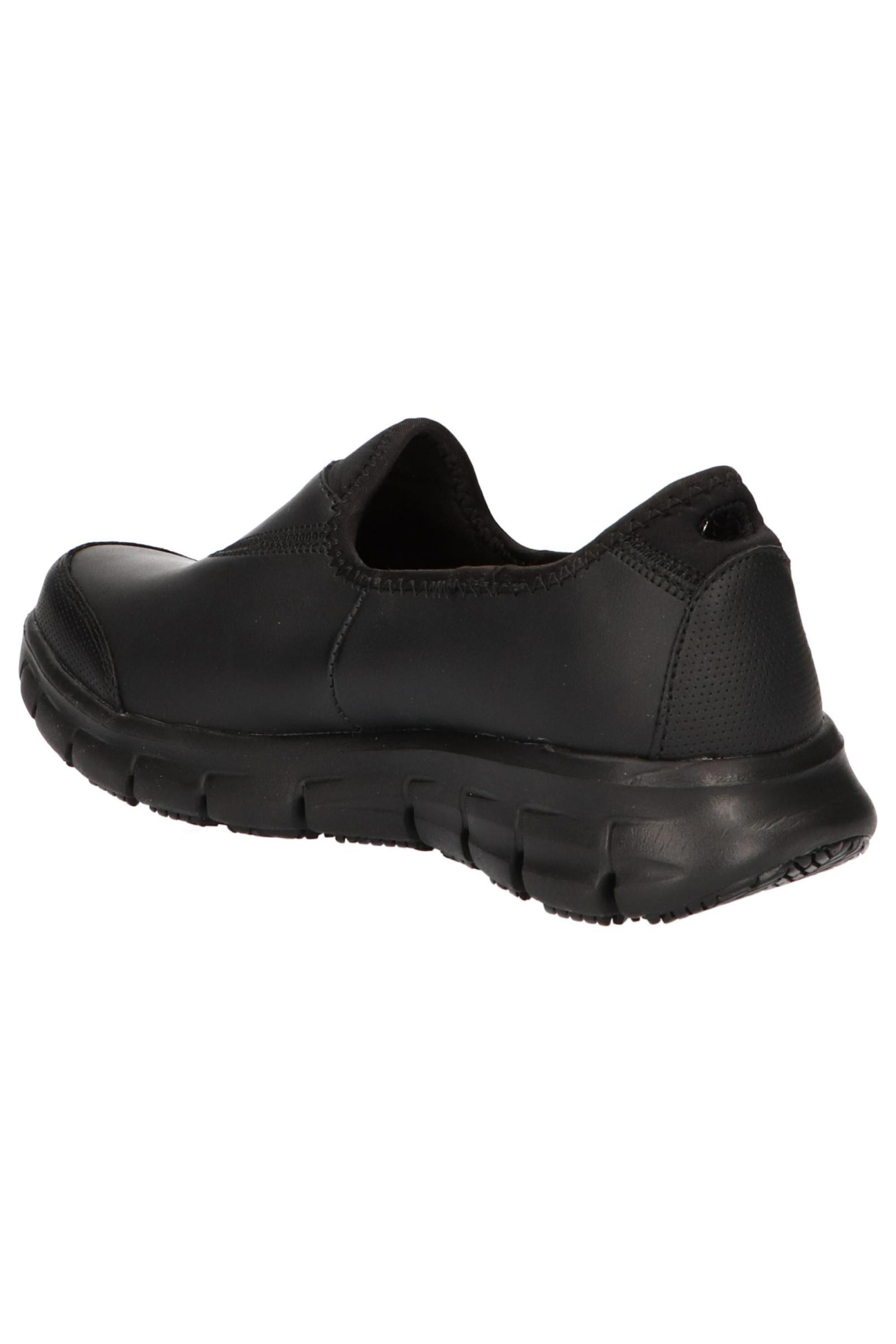 Zapatillas Skechers Mujer Sure Track Slip On Negro 5/6