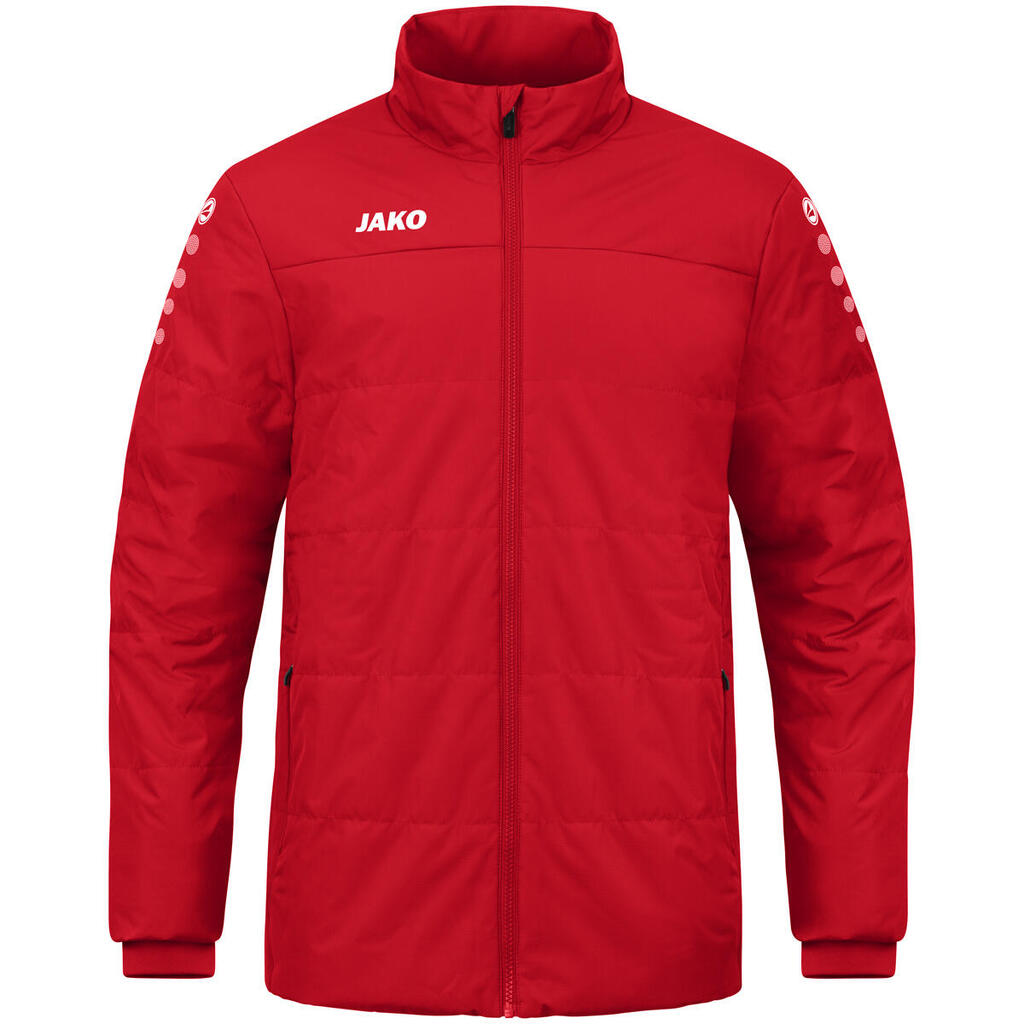 Padded jacket Jako red warm and water-resistant