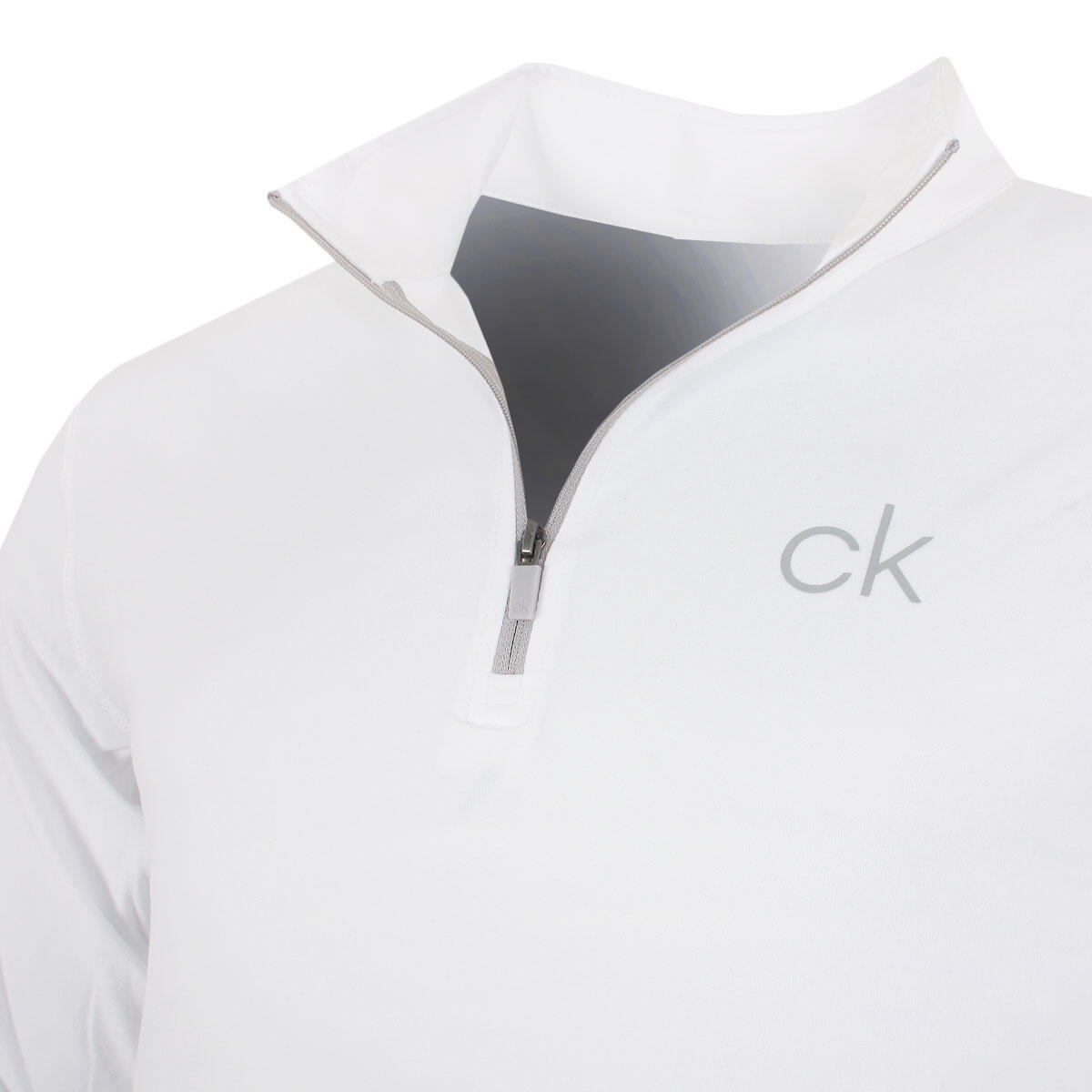 Calvin Klein NEWPORT HALF ZIP - WHITE 3/3