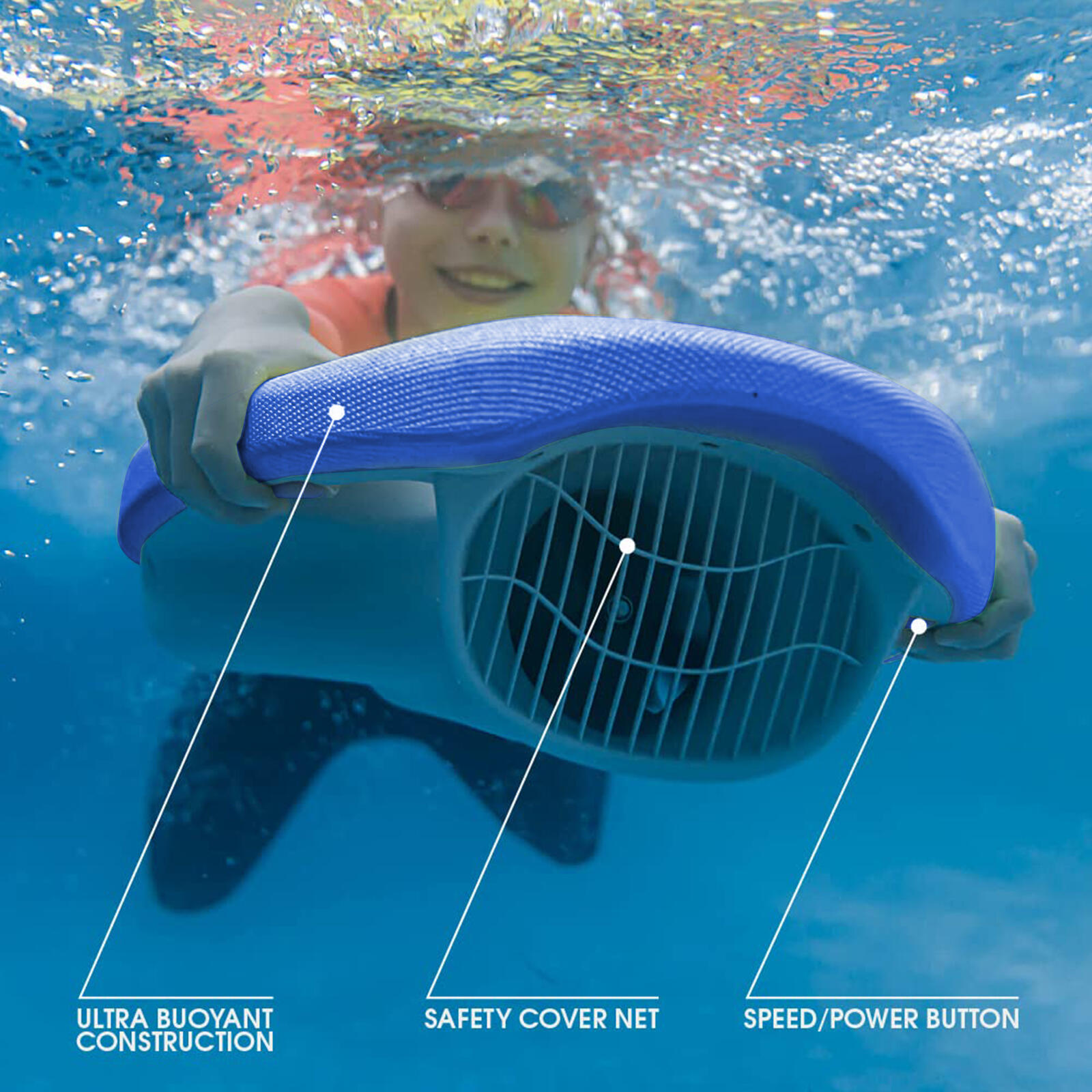 Tabla de natación eléctrica-Soporte flotante motorizado piscina y mar-MAKO 3/8