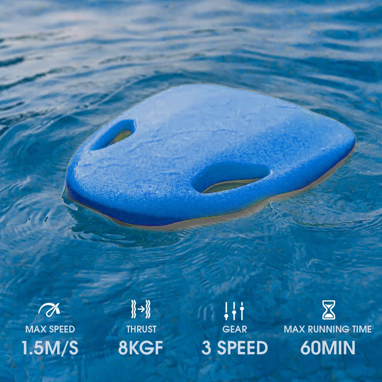 Tabla de natación eléctrica-Soporte flotante motorizado piscina y mar-MAKO 2/8
