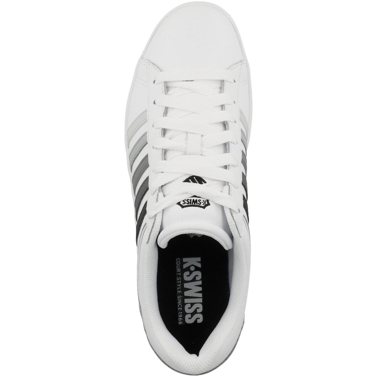 K-SWISS Court Winston Herren Sneaker Sportschuh 06154-131-M Weiß/Grau 2/7